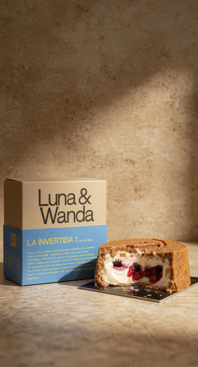 tarta de queso invertida de luna y wanda con el chef con botas