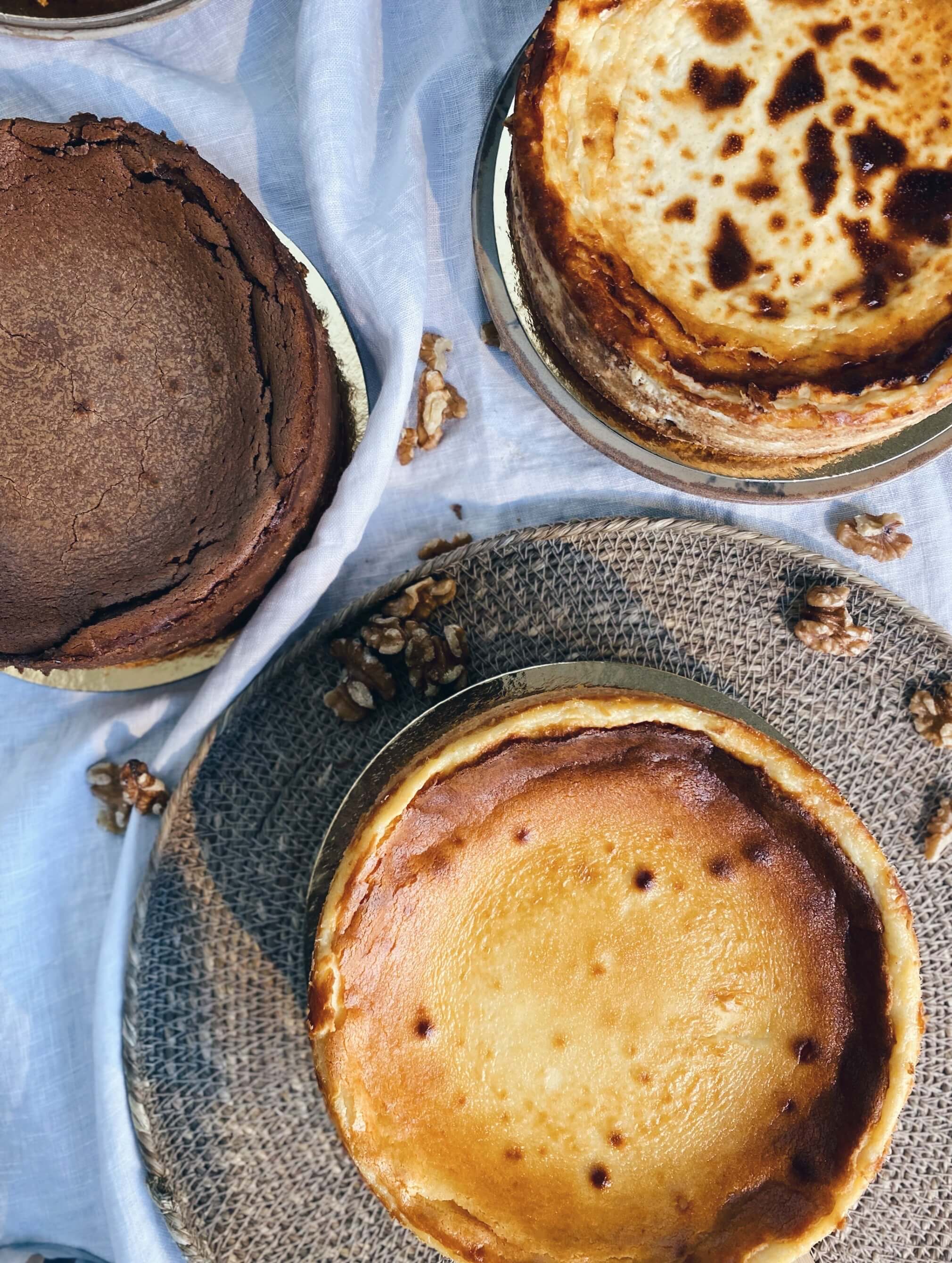 Tartas de queso al horno de Luna & Wanda - La mejor tarta de Madrid